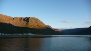 Sunset in Isafjordur