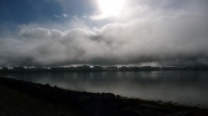 Isafjordur into the fog