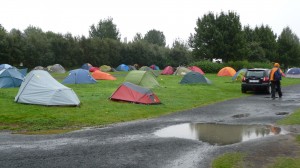 Shower time in Reykjavik campsite