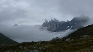 Foggy mountains