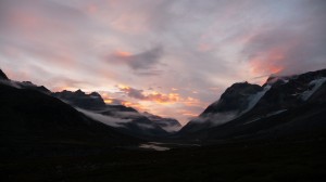 Sunset in Greenland