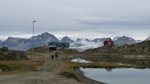 Glacier and Mountains in Kulusuk