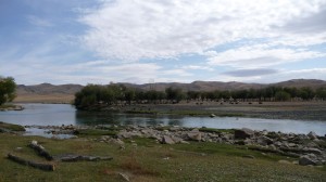 River in the steppes