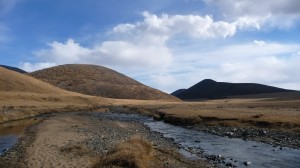 Mountains and river, Khovsgol Nuur