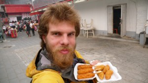 CaYuS with fried crocodile and fried bananas