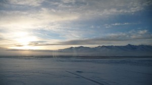 Sunrise in the train to Lhasa