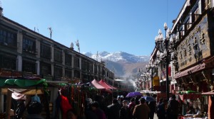 Barkhor street in Lhasa