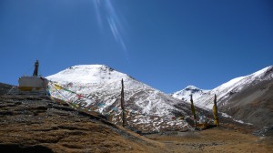 Mountains and prayer flags