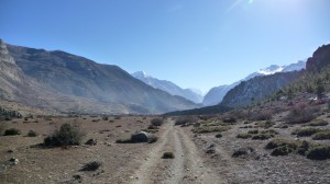 Leaving Manang, Annapurna, Nepal