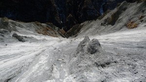 Fast way down, around Tilicho Base camp, Annapurna, Nepal