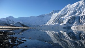 Tilicho Lake, reflection, Annapurna, Nepal