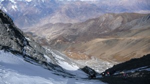 MesoKanto La Pass from the top, Annapurna, Nepal