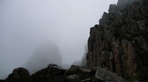 Mount Ossa in the fog, Overland Track, Tasmania