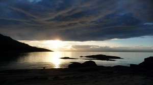 Sunset on the beach, 1, Freycinet National Park, Tasmania