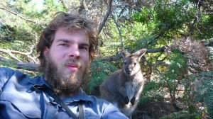 CaYuS and Wilson the Wallaby, Freycinet National Park, Tasmania