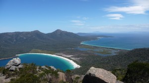 Wineglass Bay from Mount Amos, Freycinet National Park, Tasmania