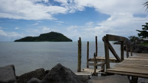 Namua Island, view from Upolu, Samoa