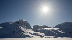 Sun and the mountains, Greenland