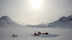 Leaving camp, Greenland