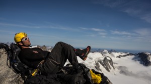 Charles resting in the mountains, Greenland